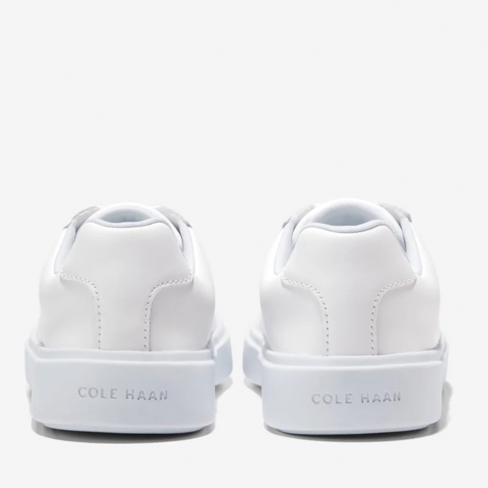 COLE HAAN NIB White Low Top Leather Grand Crosscourt Daily Sneakers Shoes 7 B - Picture 3 of 11